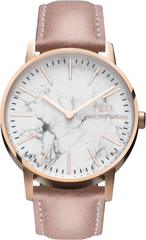 PINK LEATHER/ROSE GOLD CASE WATCH