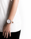 PINK LEATHER/ROSE GOLD CASE WATCH