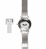 SILVER MESH/SILVER CASE WATCH