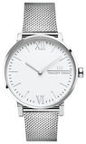 SILVER MESH/SILVER CASE WATCH