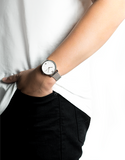 SILVER MESH/SILVER CASE WATCH